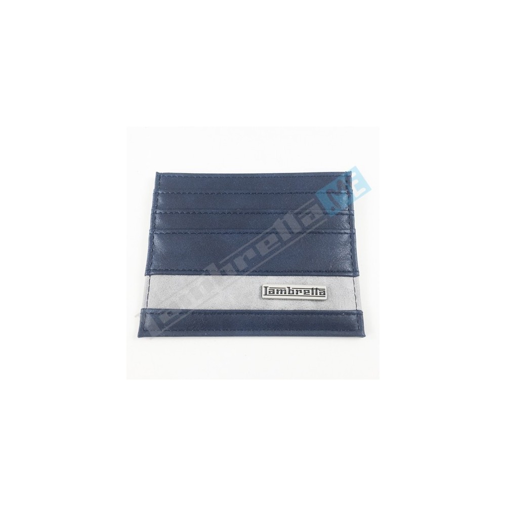 PORTA CARTE DI CREDITO LAMBRETTA - BLU - Motoricambi Shop