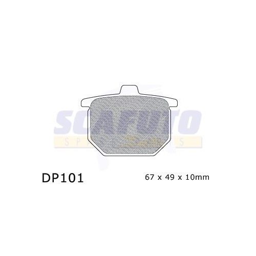 Pastiglia freno HONDA DP101 Ant.