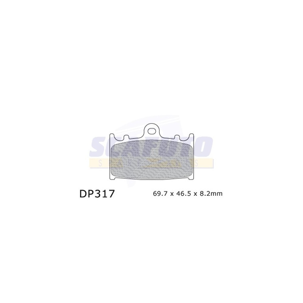 Pastiglia freno KAWASAKI-SUZUKI DP317 Ant.