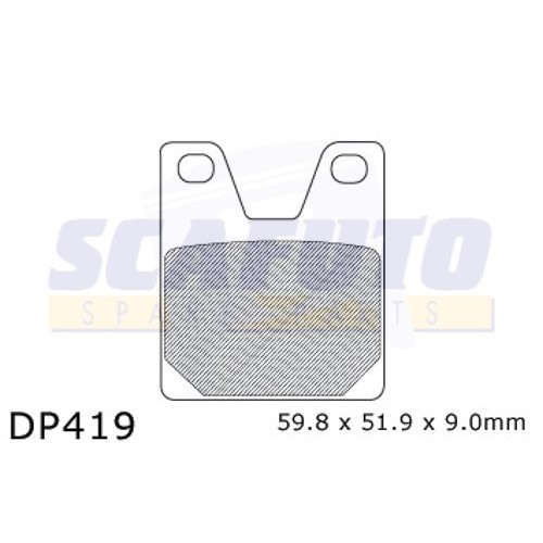 Pastiglia freno YAMAHA DP419 Post - Motoricambi Shop