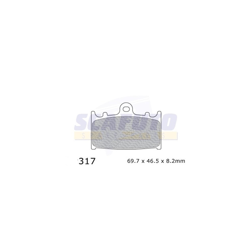 Pastiglia freno KAWASAKI-SUZUKI RDP317 Ant.