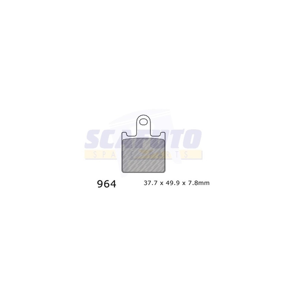 Pastiglia freno KAWASAKI SDP964 Ant.