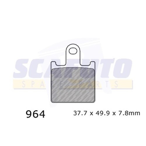 Pastiglia freno KAWASAKI SDP964 Ant.